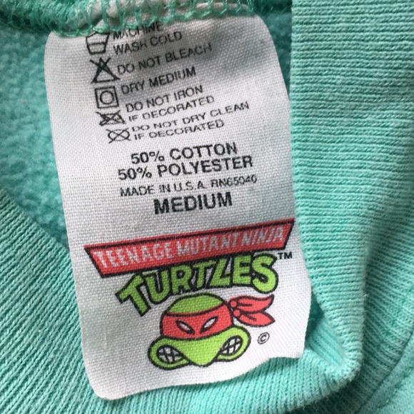 Vintage Teenage Mutant Turtles Sweater Shirt Size Medium - Picture 5 of 10